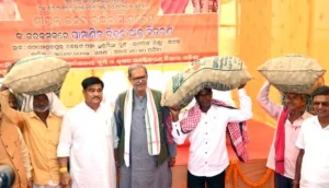 Odisha Dy CM Gives Seed Potatoes to Athagarh Farmers