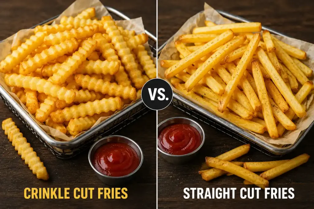 Crinkle Cut vs. Straight Cut Fries