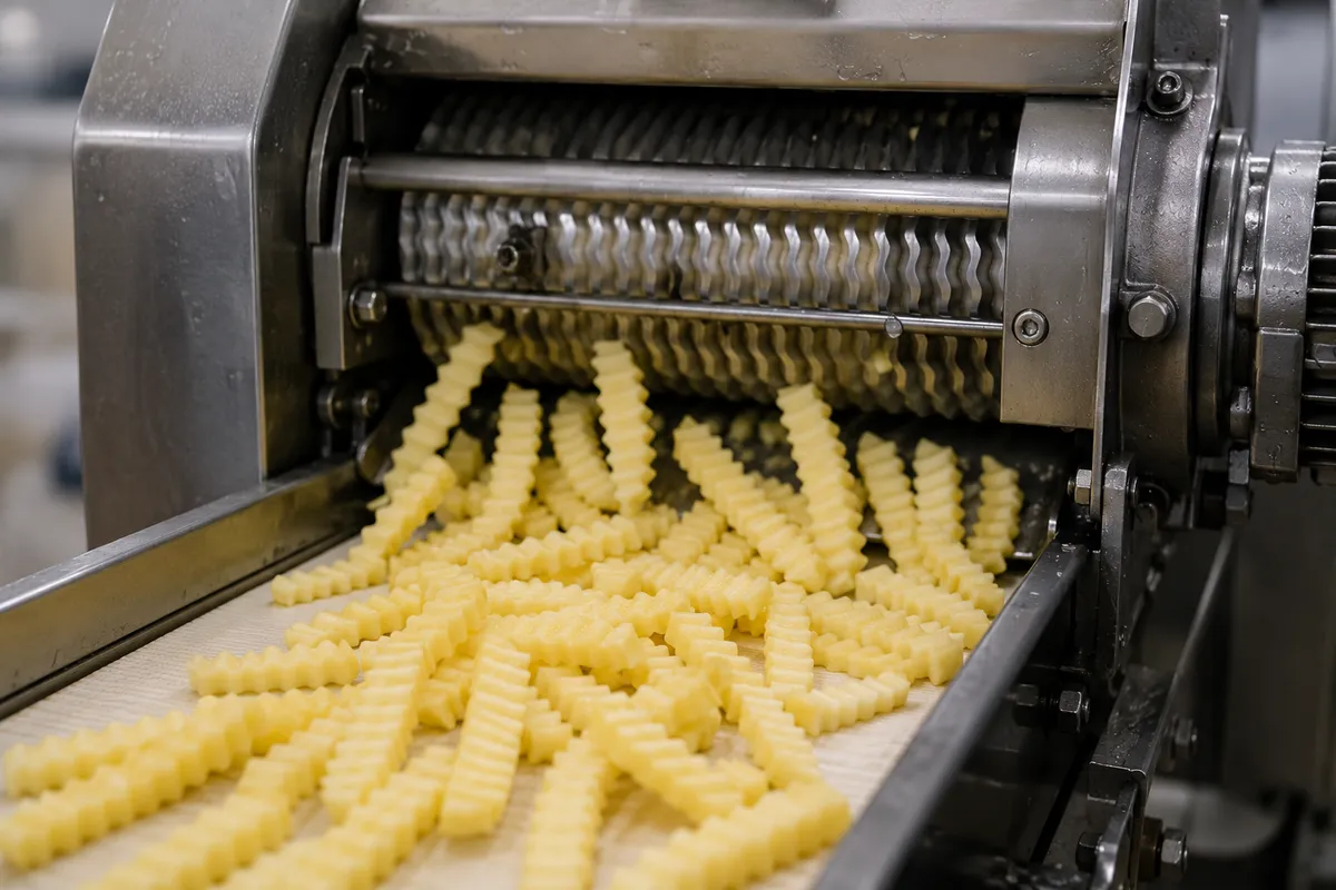 How Are Crinkle Cut French Fries Made, Factory Process Explained