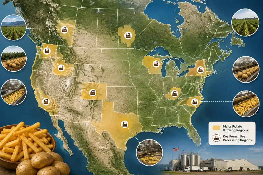 USA vs Canada frozen French fry industry at a glance