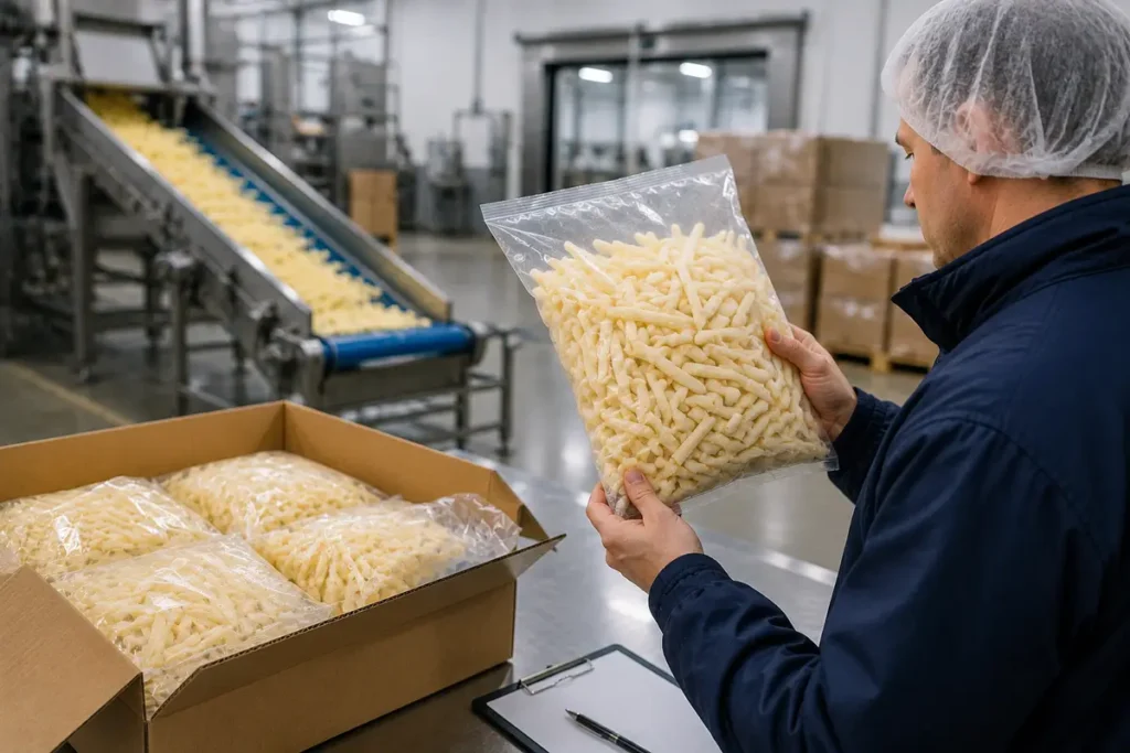 What should buyers check before choosing a frozen fry supplier