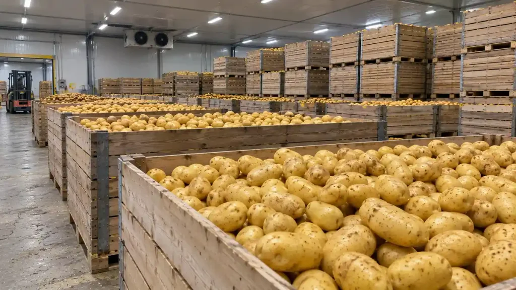 Which European countries export the most potatoes?